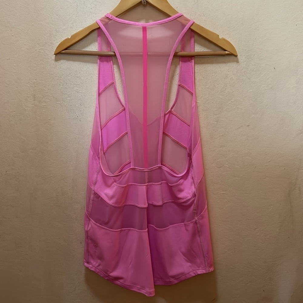 Lululemon If You're Lucky Tank Vintage Pink/Raspberry Glo Light Size 4 - Picture 2 of 7